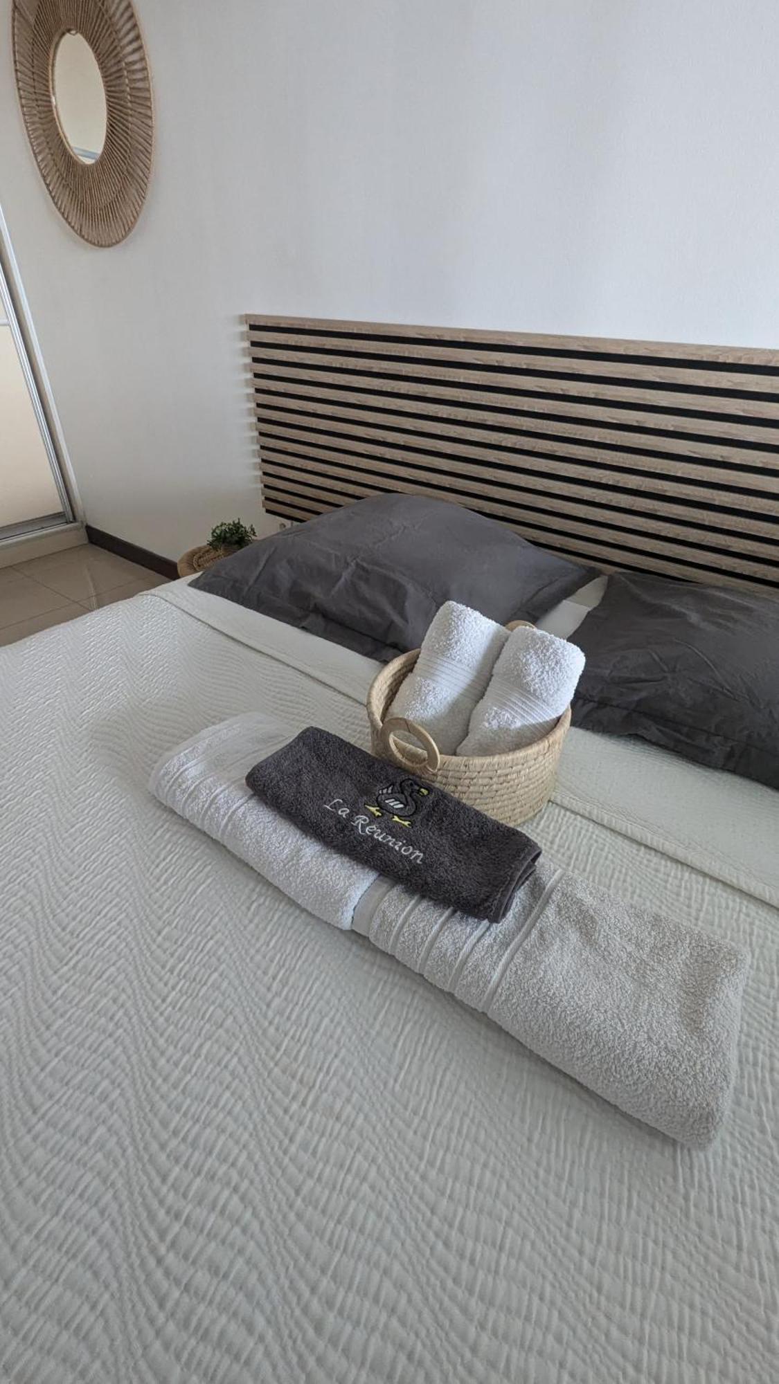 Entièrement équipé, climatisé, Wifi, au dernier étage sans vis à vis Apartamento Saint-Denis Exterior foto